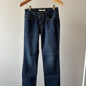 Levi's Women's Dark Indigo Straight Leg Jeans